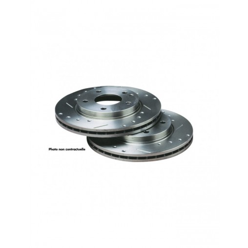 Disques de frein Bratex Groupe A Percés rainurés Fiat Croma 1.9 JTD 16V Avant 305x28