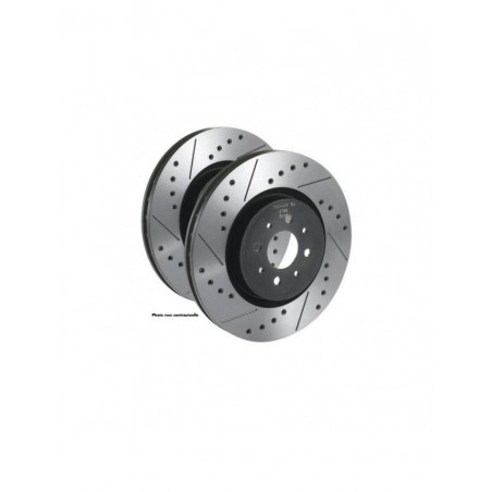 Disques de frein Tarox Arrière Pleins finition SJ percés et rainurés Hyundai Getz 1.5 CRDi 88cv 2005/08-2009/06