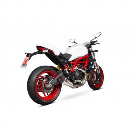 Scorpion Ducati Monster 797 Serket Taper Slip-on. Removes Factory Catalyst.