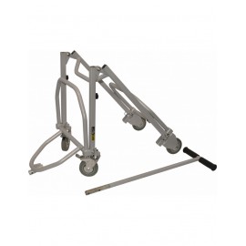 Chariot de stand pliable gris