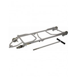 Chariot de stand pliable gris