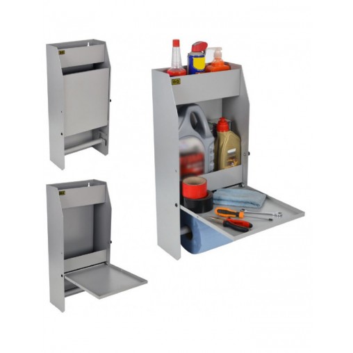 Armoire en acier grise pour produits et outillage