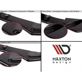 MAXTON CENTRAL ARRIÈRE SPLITTER BMW 6 Gran Coupé MPACK (sans barres verticales)
