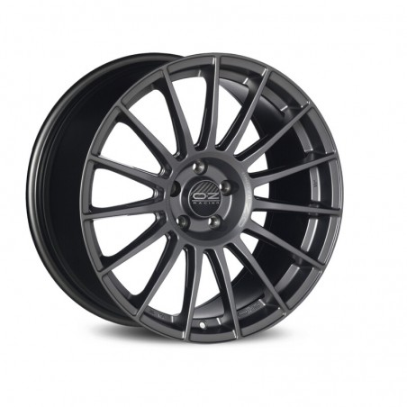 OZ Superturismo LM 17x7.5" 4x100 ET42, Graphite Mat, Lettres Grises