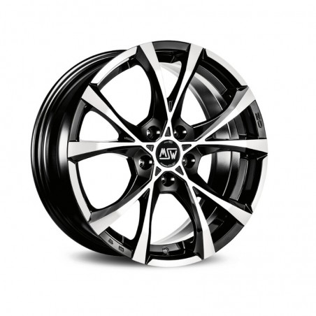 MSW Cross Over 19x8" 5x112 ET35, Noir Brillant / Poli