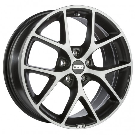 BBS SR 18x8" 5x100 ET36, Noir Mat / Poli