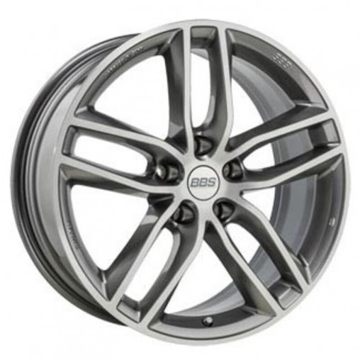 BBS SX 18x8" 5x120 ET30, Gris Platine / Poli