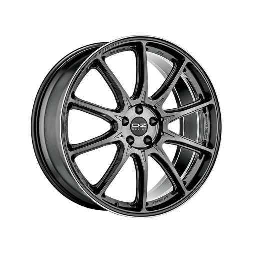 OZ Hyper XT HLT 21x9.5" 5x130 ET67, Graphite Pailleté, Rebord Poli