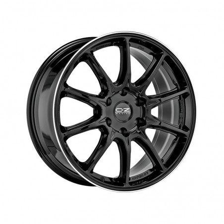 OZ Hyper XT HLT Offroad 20x9" 6x139.7 ET38, Noir Brillant, Rebord Poli