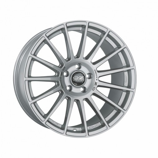 OZ Superturismo Dakar 20x8.5" 5x108 ET40, Gris Argenté Mat, Lettres Noires