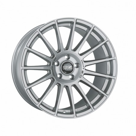 OZ Superturismo Dakar 20x8.5" 5x108 ET40, Gris Argenté Mat, Lettres Noires