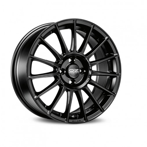 OZ Superturismo LM 19x8.5" 5x112 ET44, Noir Mat, Lettres Grises