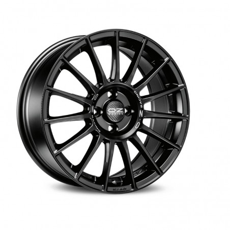 OZ Superturismo LM 19x8.5" 5x112 ET44, Noir Mat, Lettres Grises