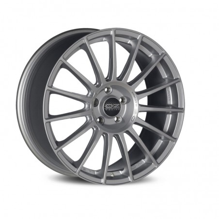 OZ Superturismo LM 19x8.5" 5x112 ET38, Gris Argenté Mat, Lettres Noires