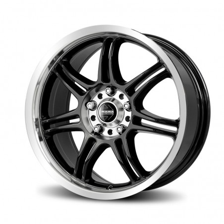 Momo RPM Evo 17x7.5" 5x112 ET48, Noir Brillant, Bord Poli