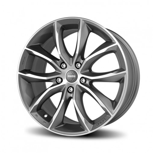 Momo Screamjet Evo 17x8" 5x114.3 ET48, Gris Anthracite, Branches Polies