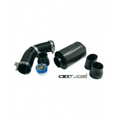 Kit d'Admission Dynamique Universel K-Racing Type Turbine Support en Carbone Filtre Inox