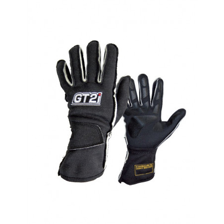 Gants GT2I Pro Coutures Extérieures FIA Noir