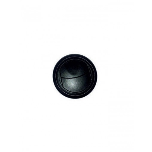 Bouche d'aération 2 volets 63mm noir