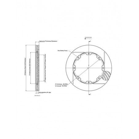 Disque de Frein AP RACING Droit 278/16mm