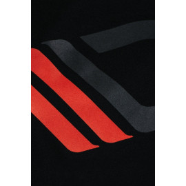 MAXTON Black T-shirt with red logo