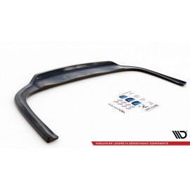 MAXTON Central Arriere Splitter (avec une barre verticale) Audi A8 D4 Facelift