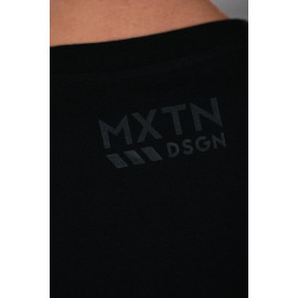 MAXTON Black T-shirt with gray logo