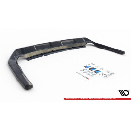 MAXTON Central Arriere Splitter (avec une barre verticale) Toyota RAV4 Mk5