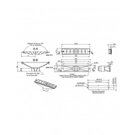 Raccord diffuseur Chauffage Siroco pour diamètre 45