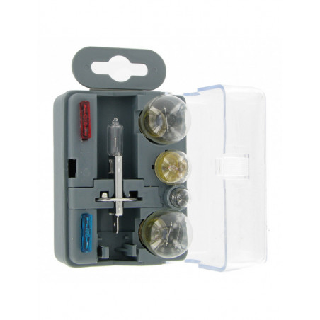 Kit de Secours H1 12V 6 Lampes + 3 Fusibles