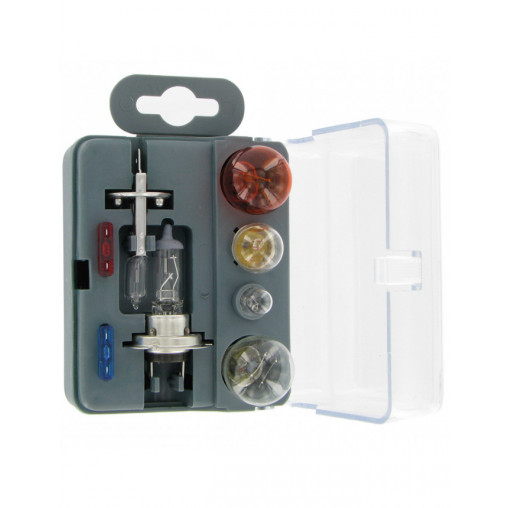 Kit de Secours H1/H7 12V 6 Lampes + 2 Fusibles