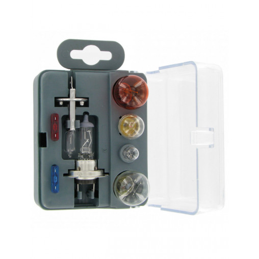 Kit de Secours H1/H7 12V 7 Lampes + 6 Fusibles