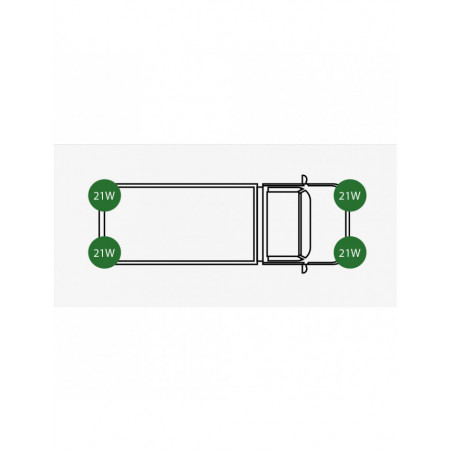 Centrale clignotant 24V 3P DIN + Support