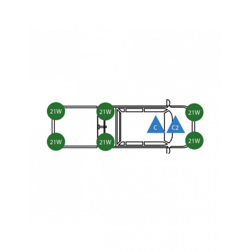 Centrale clignotant 12V 5P SAE/BNA + Support