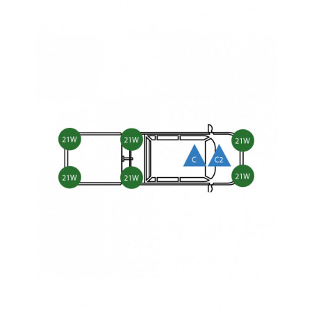 Centrale clignotant 12V 5P SAE/BNA + Support