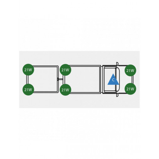 Centrale clignotant 24V 4P DIN + Supp.Remorque