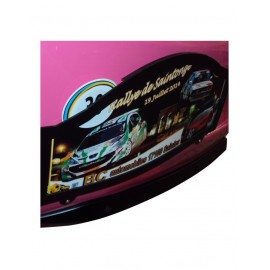 Porte Plaque Rallye ABS Noir 466X226mm