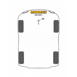 Silent Bloc POWERFLEX anti-couple inférieur Hyundai i30N / i20N Track