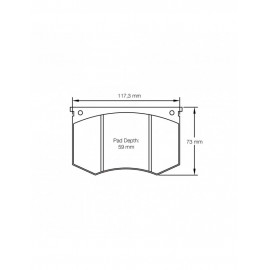 Plaquettes de frein Pagid S1191 RSH3,RSH42,RSH29E