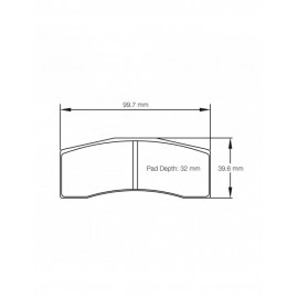 Plaquettes de frein Pagid rodées S8060 RS34,RS36,RS42