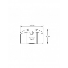 Plaquettes de frein Pagid S1916 RSH42,RSH29E