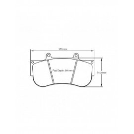 Plaquettes de frein Pagid S2564 RST1,RST2,RST3