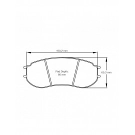 Plaquettes de frein Pagid rodées S8241 RST1,RST3