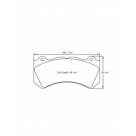 Plaquettes de frein Pagid rodées S8081 RSL1,RSL29