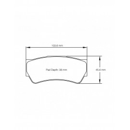 Plaquettes de frein Pagid rodées S8049 RST1,RST2,RST3,RST4