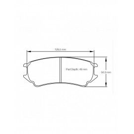 Plaquettes de frein Pagid rodées S8242 RSL19,RSL29