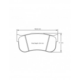 Plaquettes de frein Pagid rodées S8100 RSL1,RSL19,RSL29