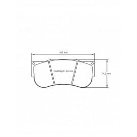 Plaquettes de frein Pagid rodées S2560 RSL1,RSL2