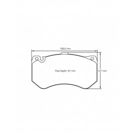 Plaquettes de frein Pagid S8088 RSC1,RSC3