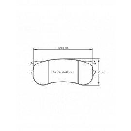 Plaquettes de frein Pagid rodées S8093 RSL1,RSL2